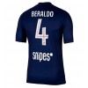 Paris Saint-Germain Lucas Beraldo #4 Hjemmedrakt 2025-26 Kortermet